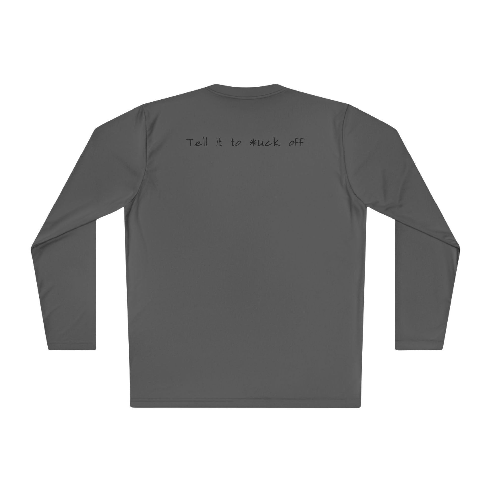 anxiety long sleeve tee tell it to fuck off back side