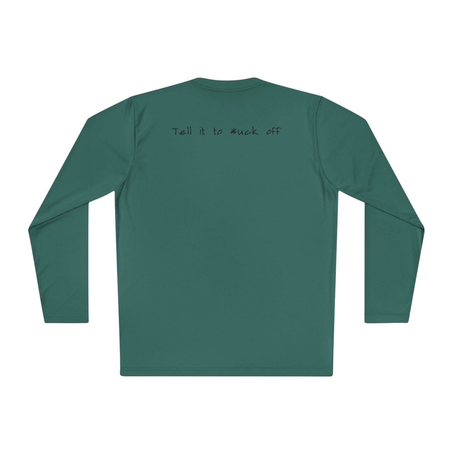 anxiety long sleeve tee tell it to fuck off back side