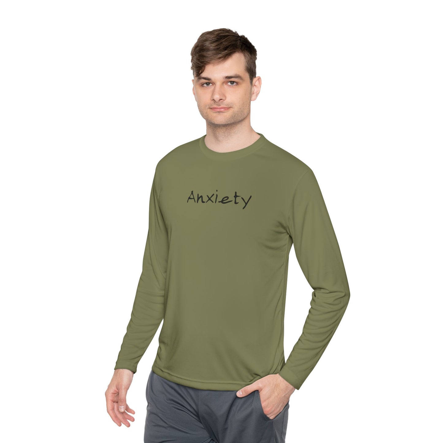 anxiety long sleeve tee tell it to fuck off back side