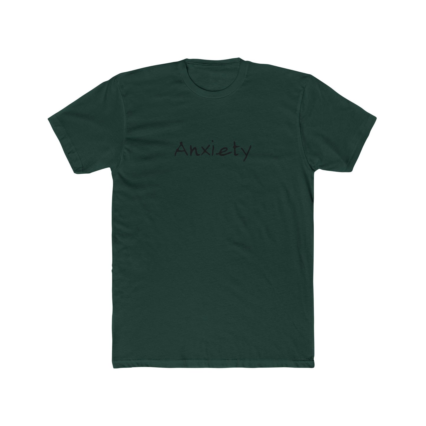 Anxiety Breathe back side Premium Fitted Tee