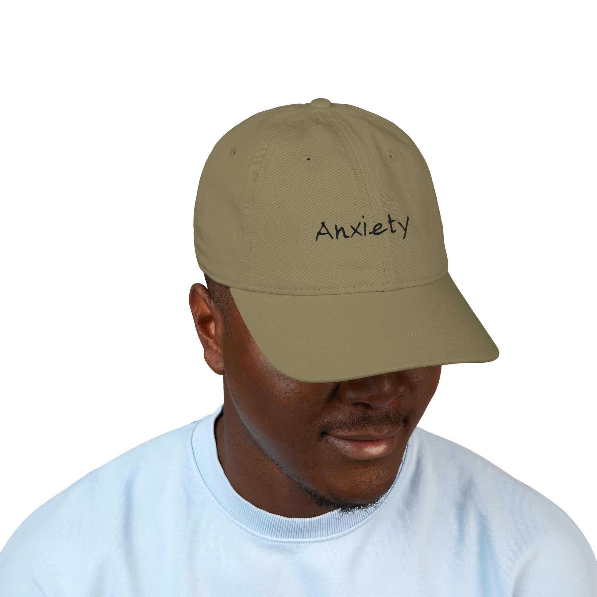 Anxiety Breathe back side Organic Baseball Cap