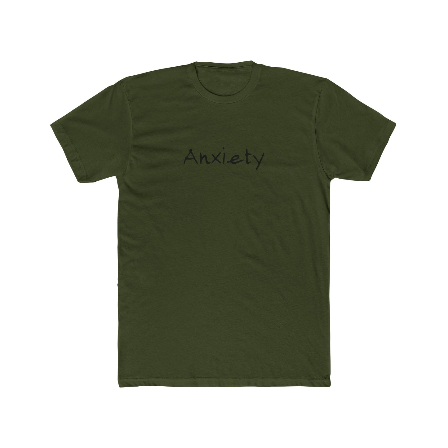 Anxiety Breathe back side Premium Fitted Tee