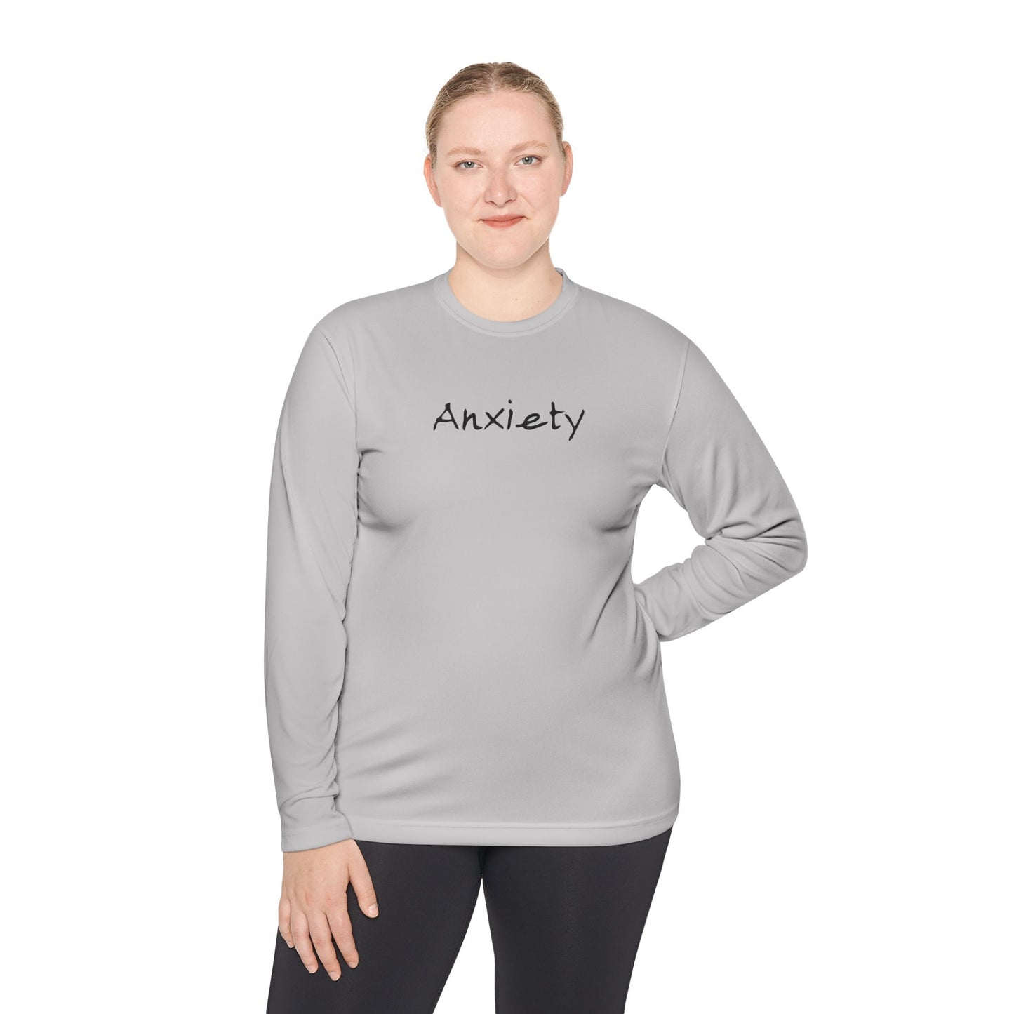 anxiety long sleeve tee tell it to fuck off back side