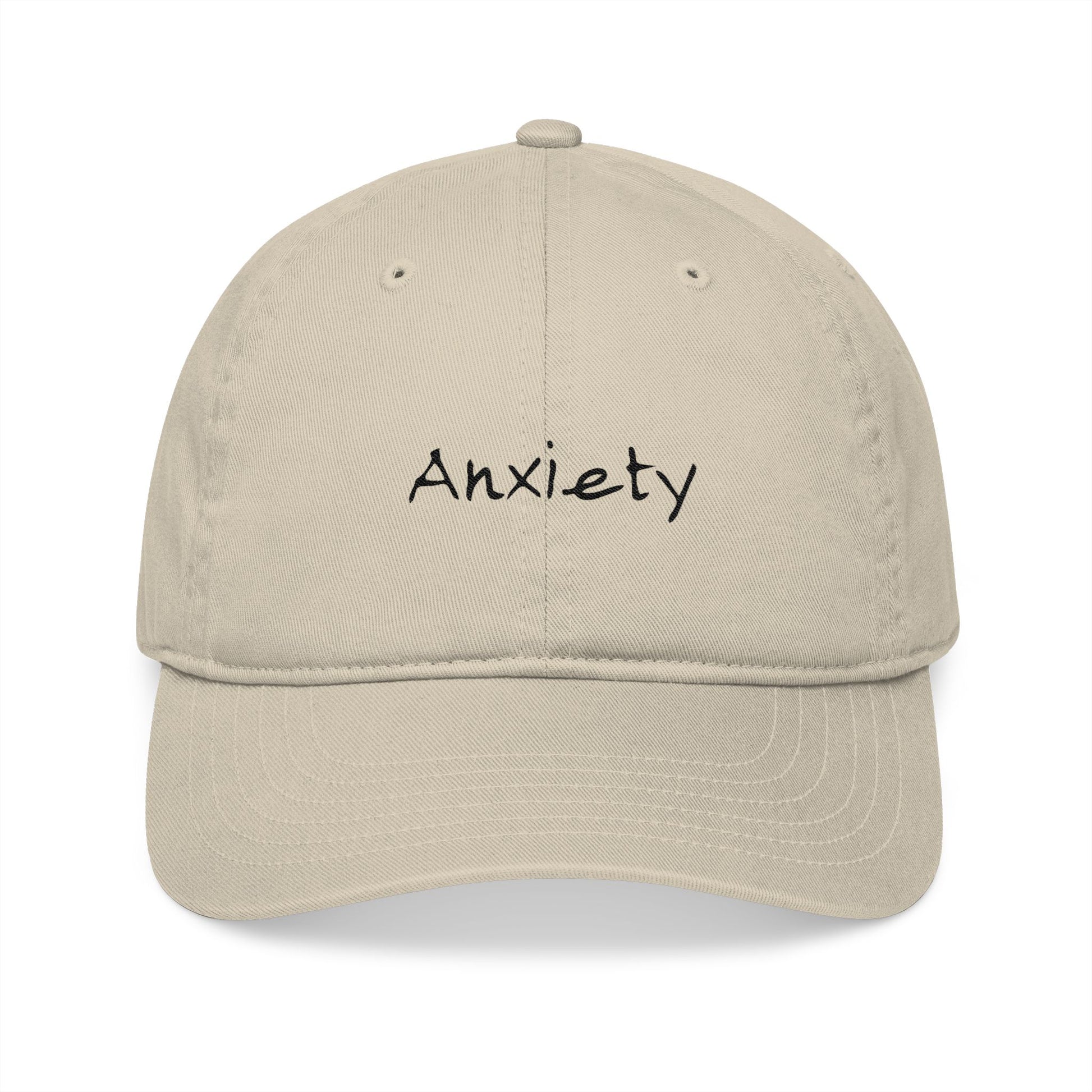 Anxiety Breathe back side Organic Baseball Cap