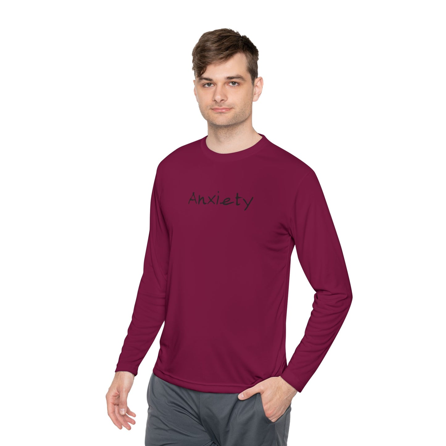 anxiety long sleeve tee tell it to fuck off back side