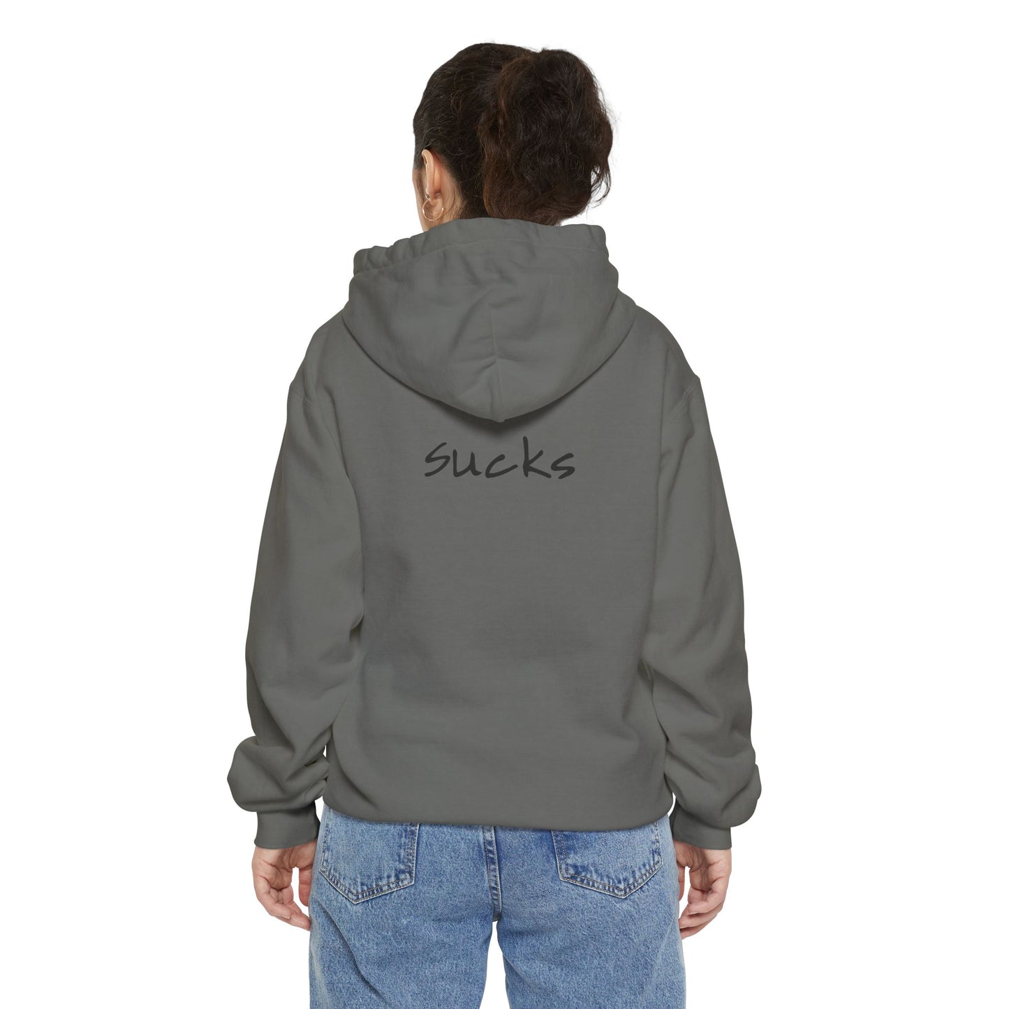 Anxiety Sucks back side Hoodie for Wearable Solidarity