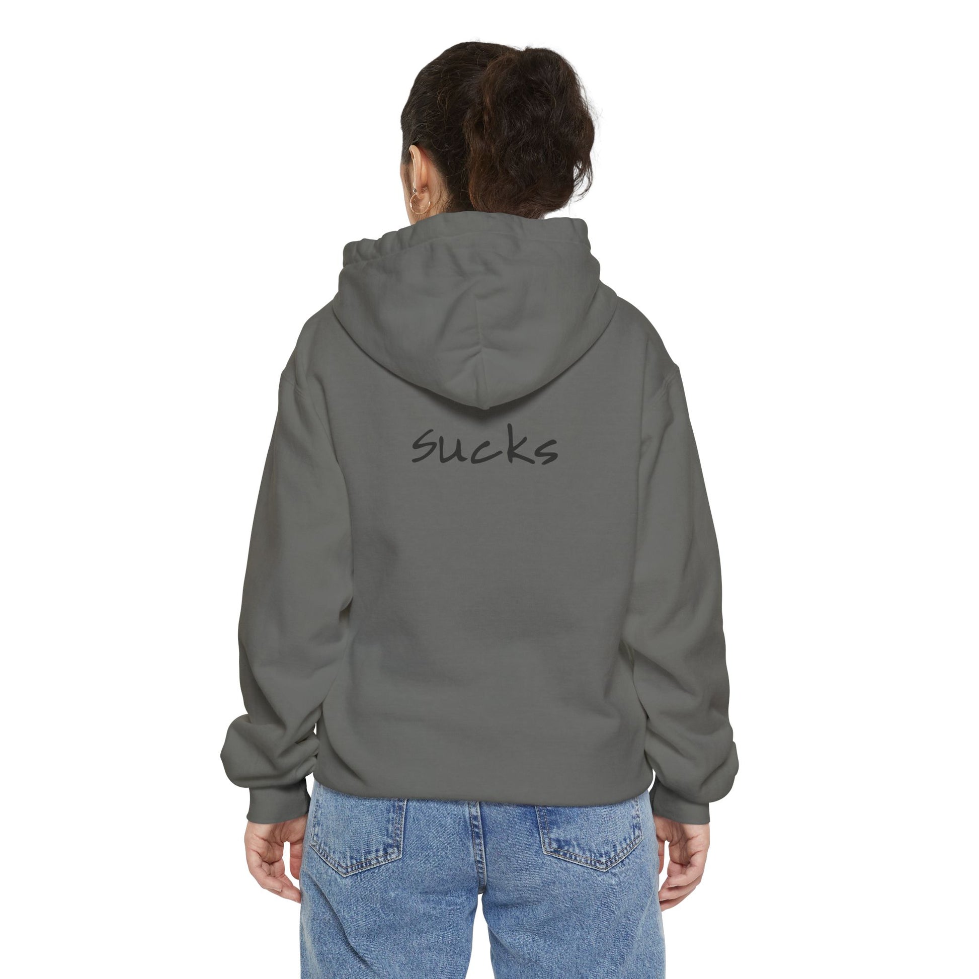 Anxiety Sucks back side Hoodie for Wearable Solidarity