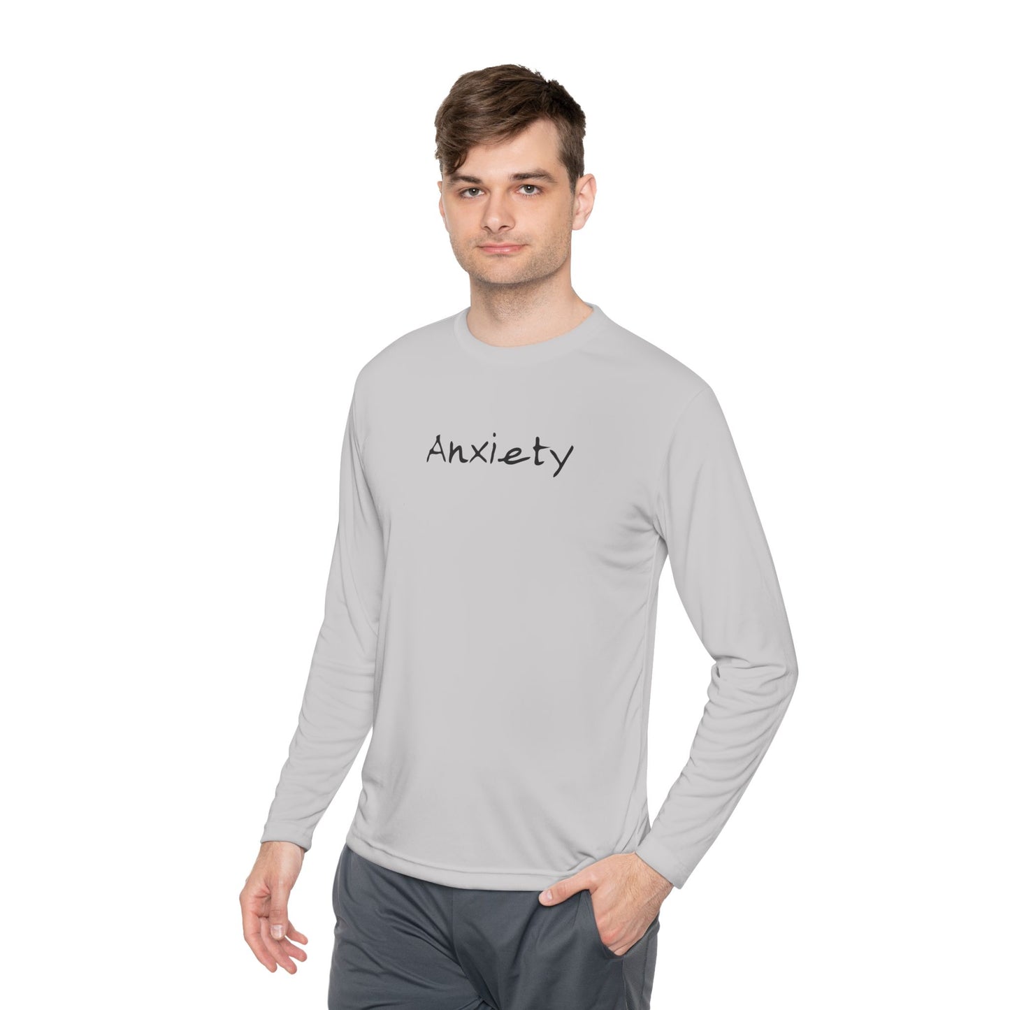 anxiety long sleeve tee tell it to fuck off back side