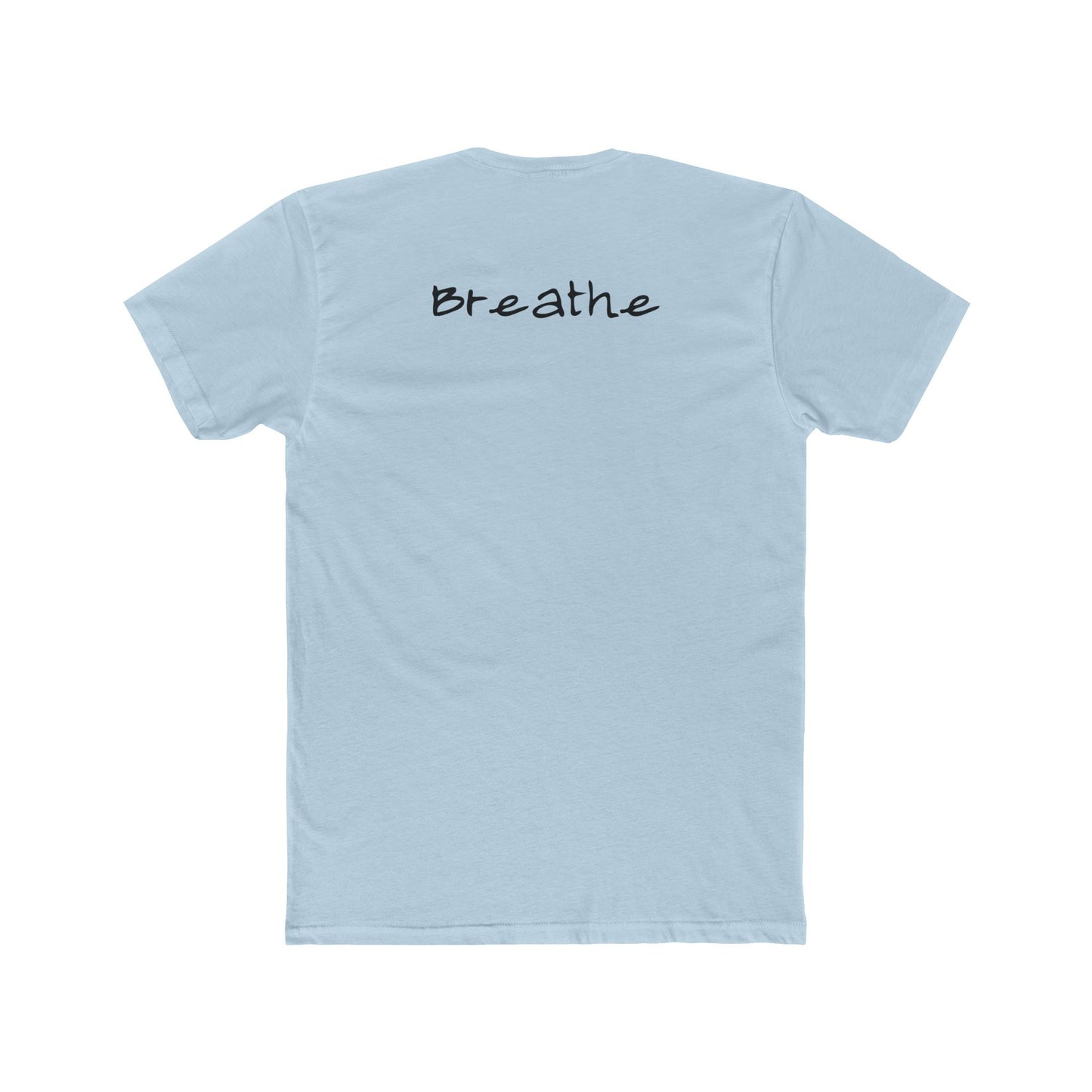 Anxiety Breathe back side Premium Fitted Tee