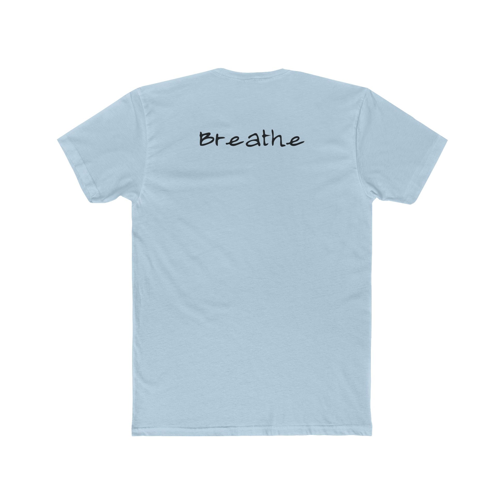 Anxiety Breathe back side Premium Fitted Tee