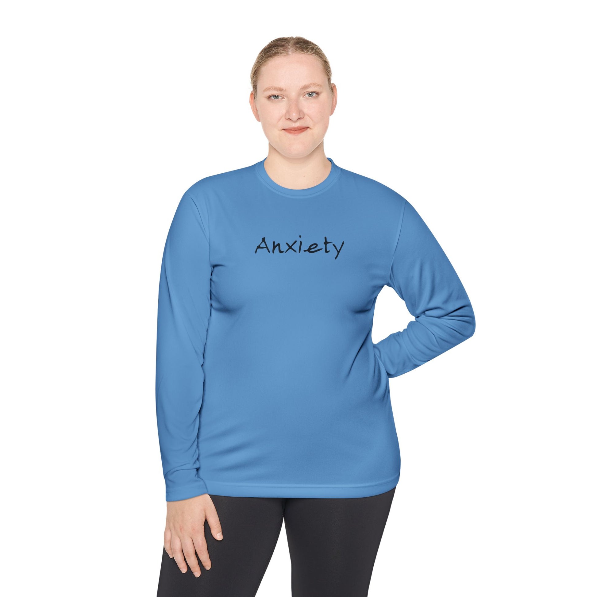 anxiety long sleeve tee tell it to fuck off back side