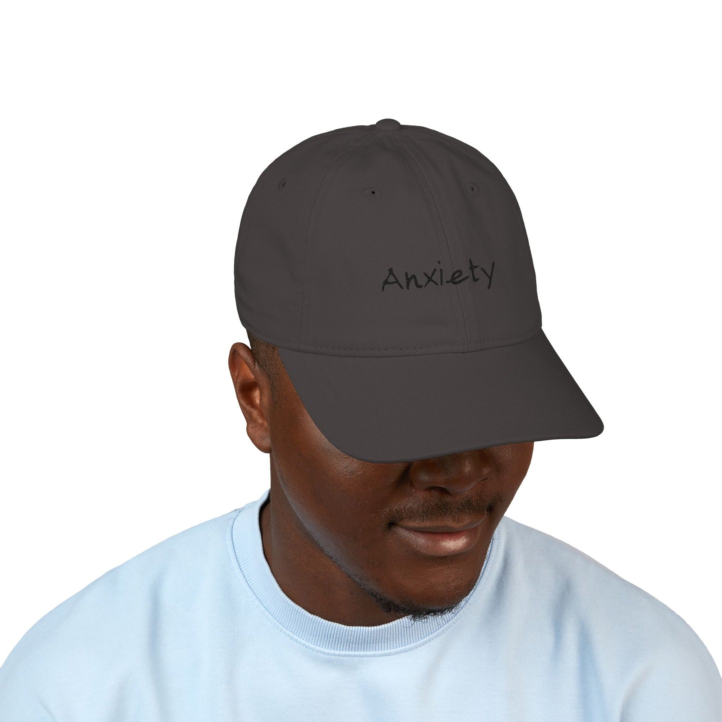 Anxiety Breathe back side Organic Baseball Cap