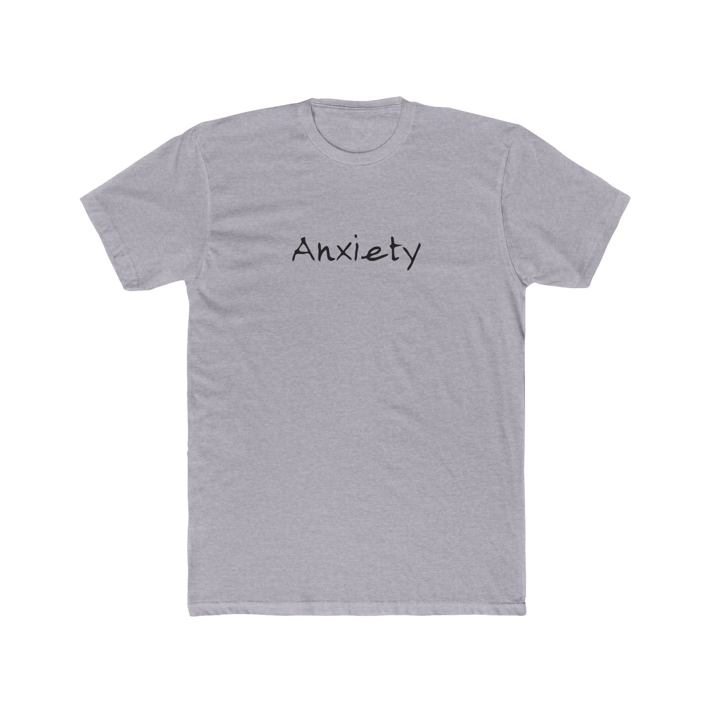 Anxiety Breathe back side Premium Fitted Tee