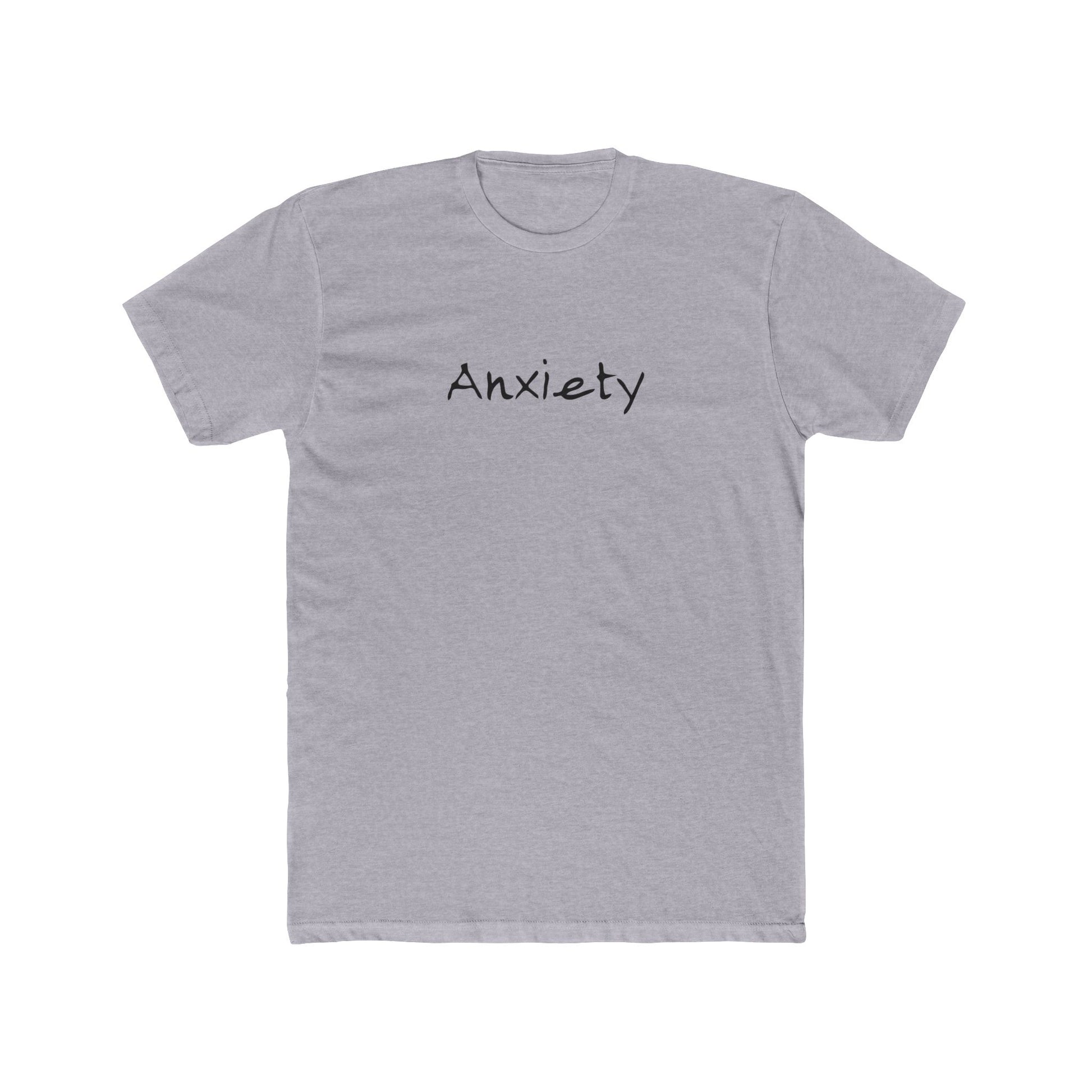 Anxiety Breathe back side Premium Fitted Tee