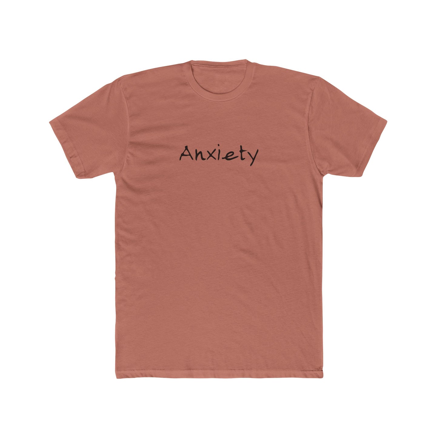 Anxiety Breathe back side Premium Fitted Tee