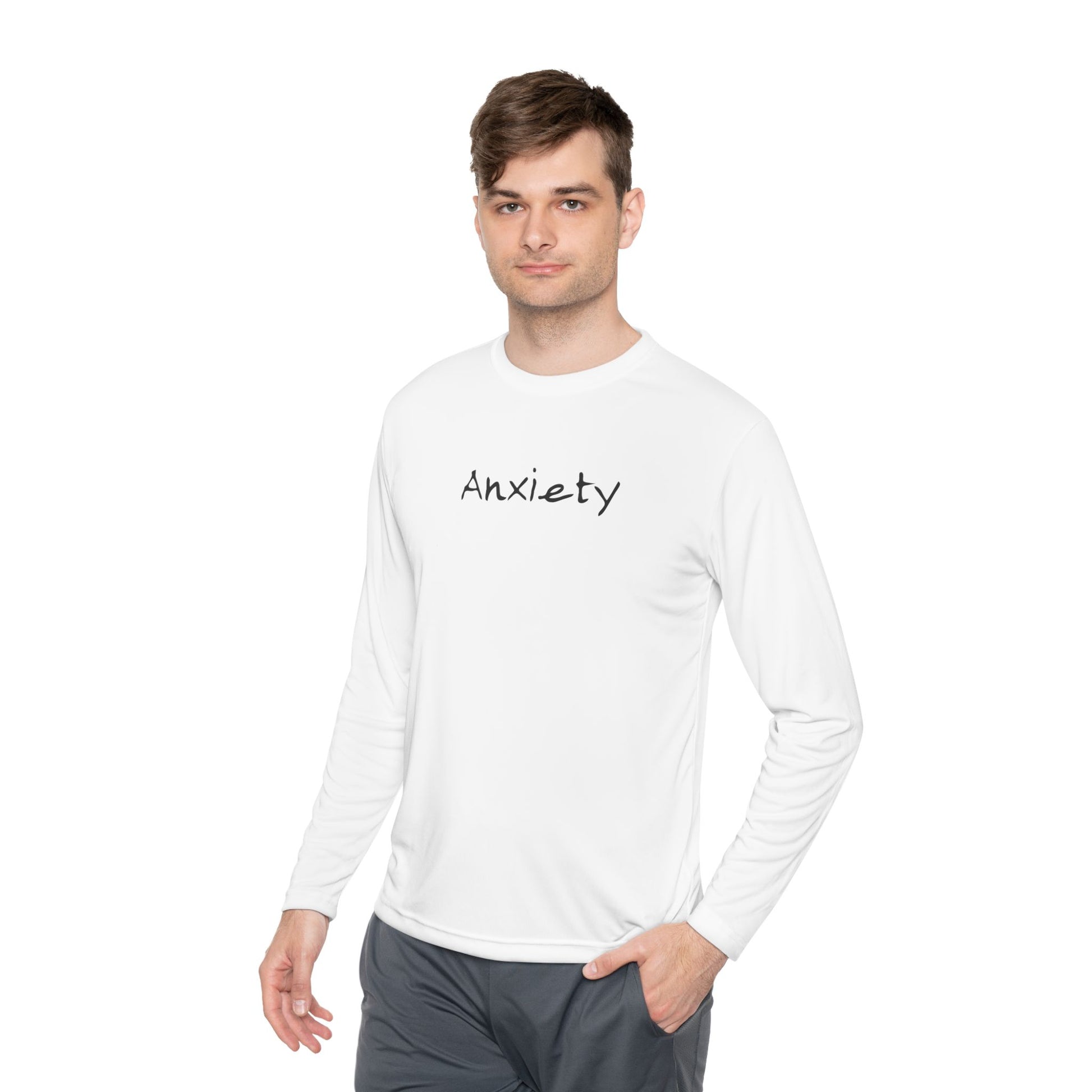 anxiety long sleeve tee tell it to fuck off back side