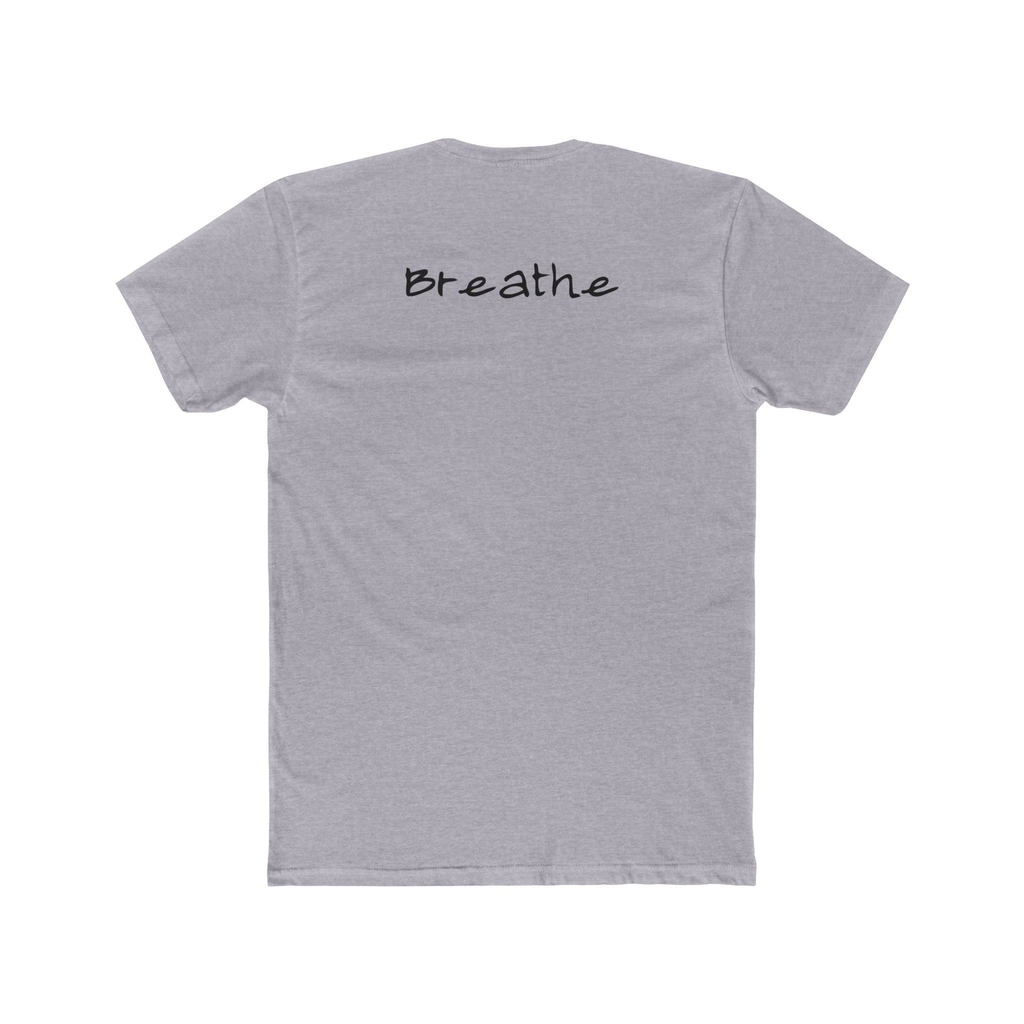 Anxiety Breathe back side Premium Fitted Tee
