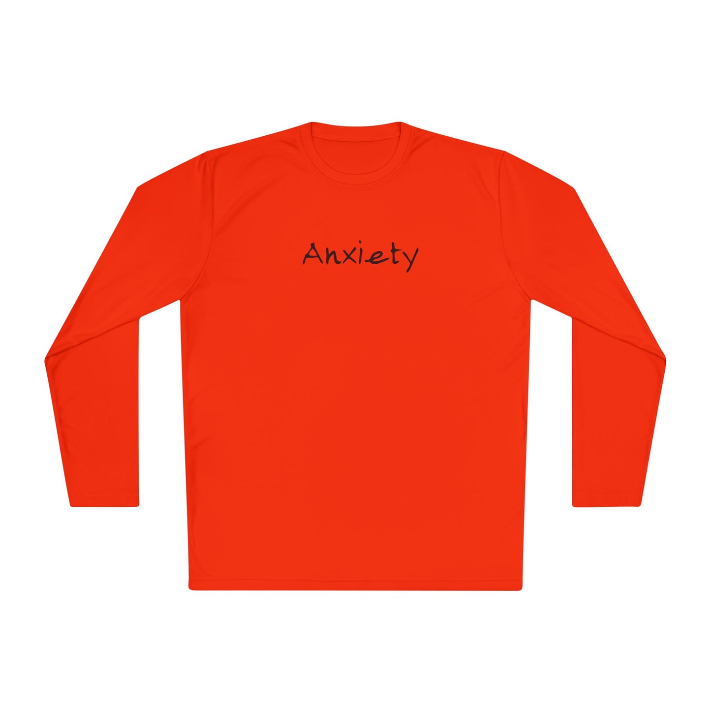 anxiety long sleeve tee tell it to fuck off back side