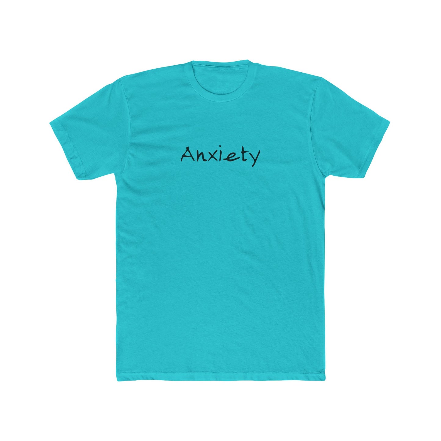 Anxiety Breathe back side Premium Fitted Tee