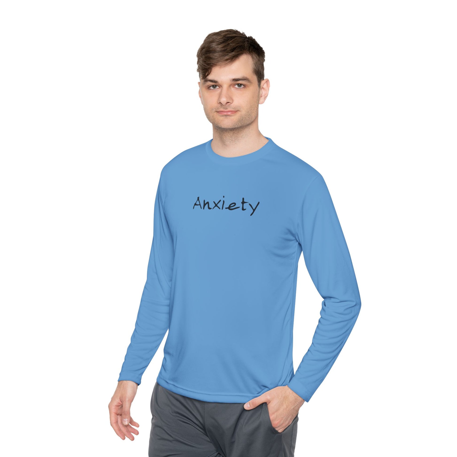 anxiety long sleeve tee tell it to fuck off back side