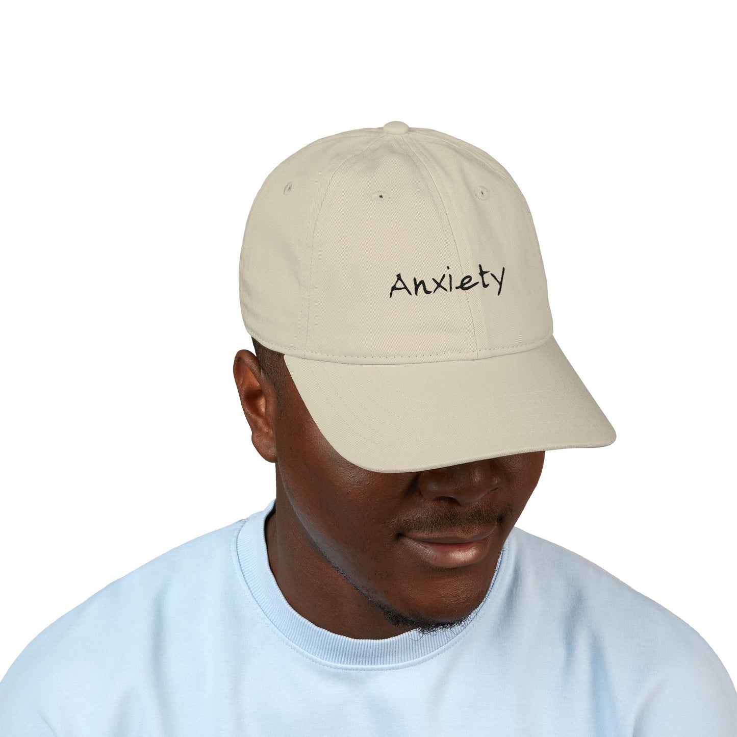 Anxiety Breathe back side Organic Baseball Cap