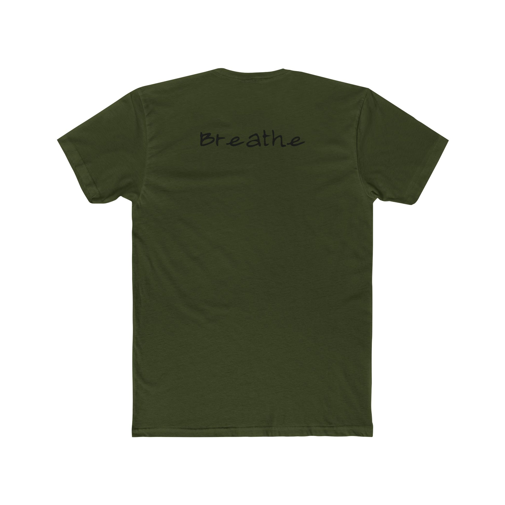 Anxiety Breathe back side Premium Fitted Tee