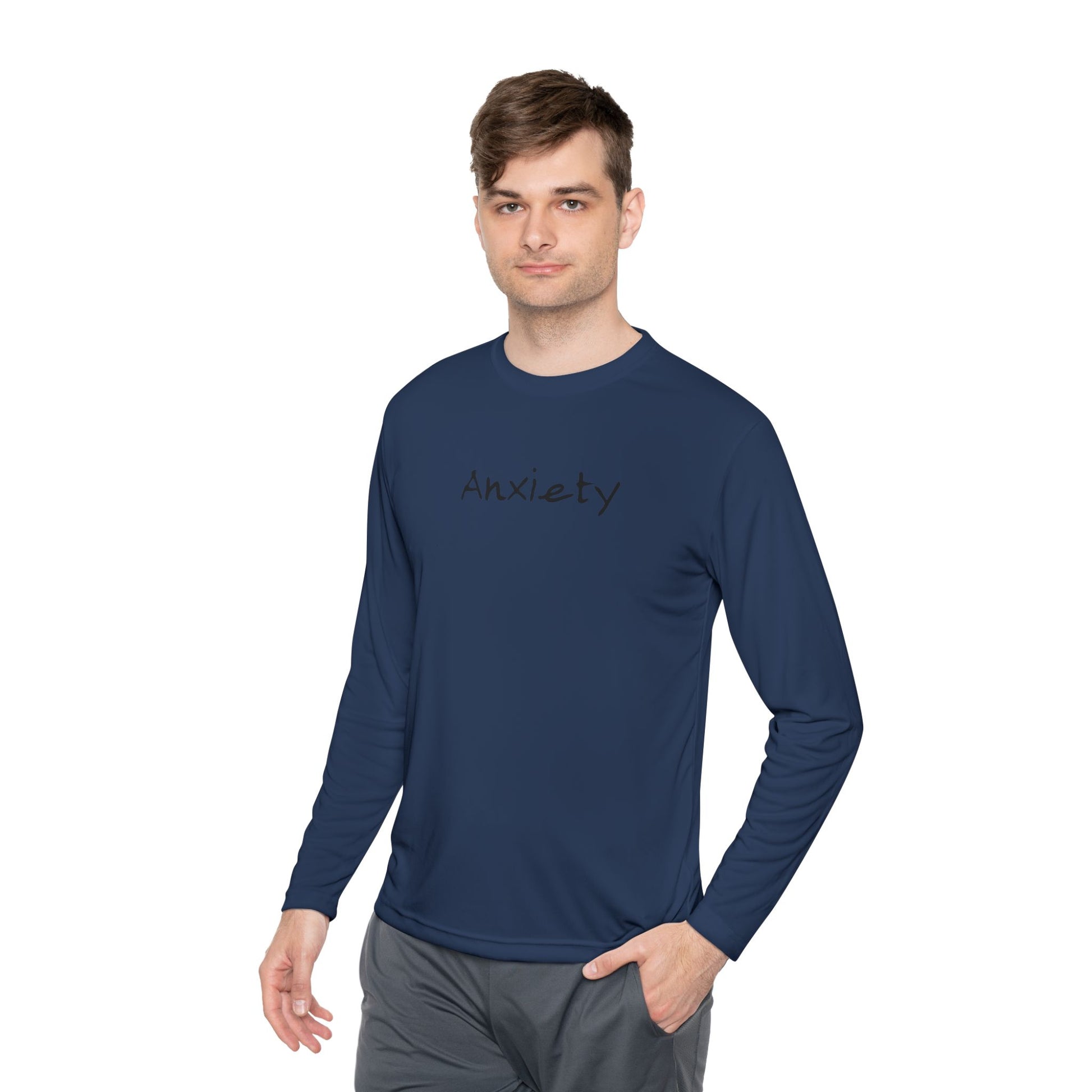 anxiety long sleeve tee tell it to fuck off back side