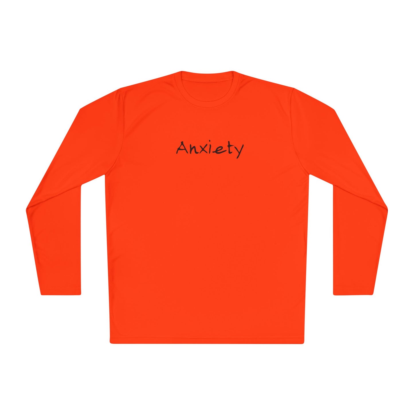 anxiety long sleeve tee tell it to fuck off back side