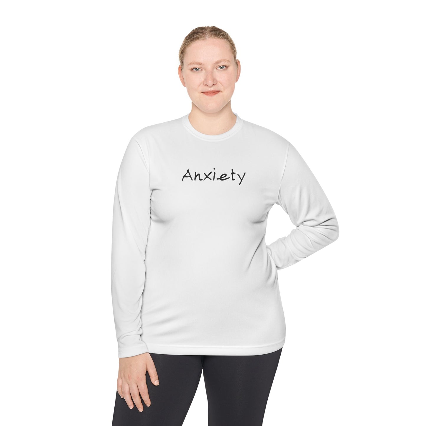 anxiety long sleeve tee tell it to fuck off back side
