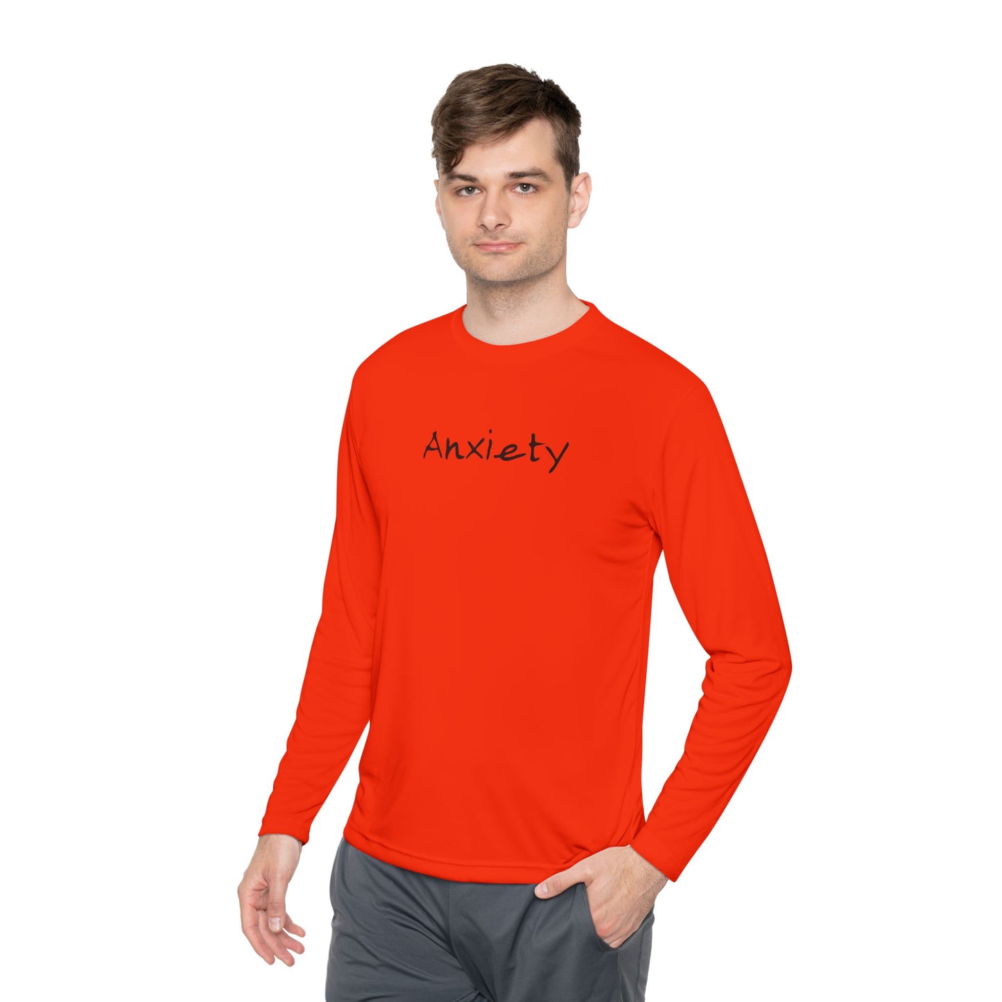 anxiety long sleeve tee tell it to fuck off back side
