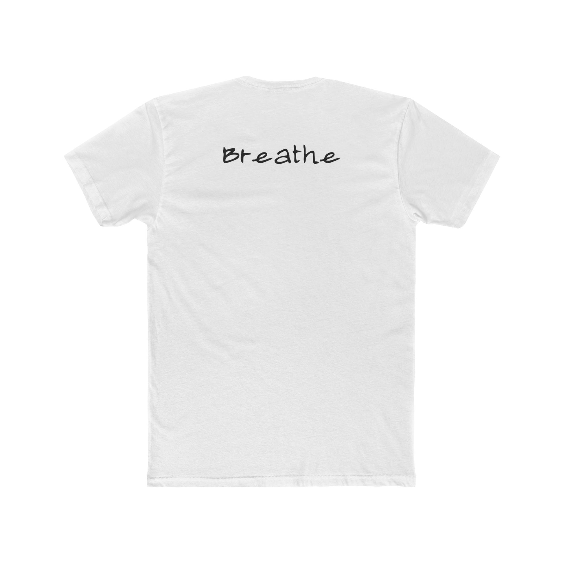 Anxiety Breathe back side Premium Fitted Tee