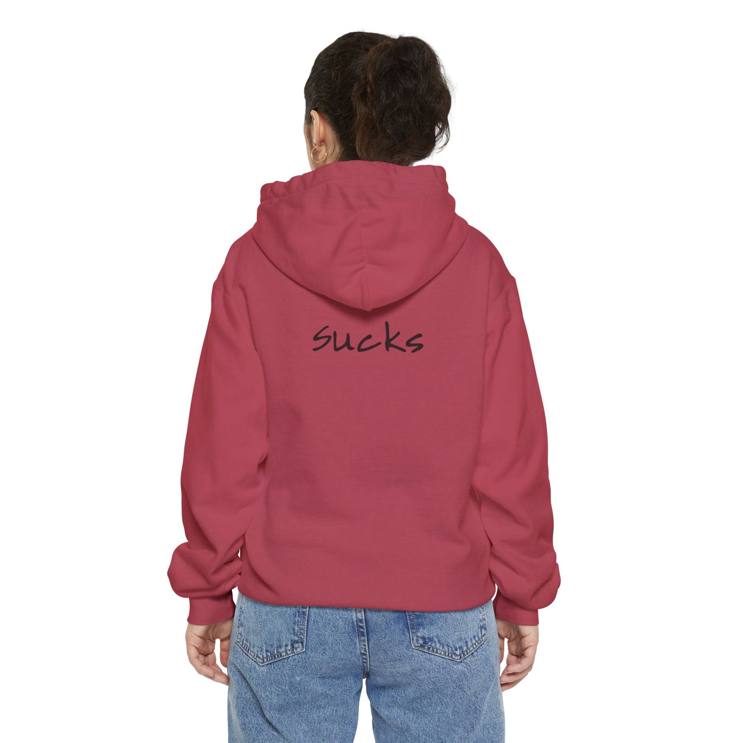 Anxiety Sucks back side Hoodie for Wearable Solidarity