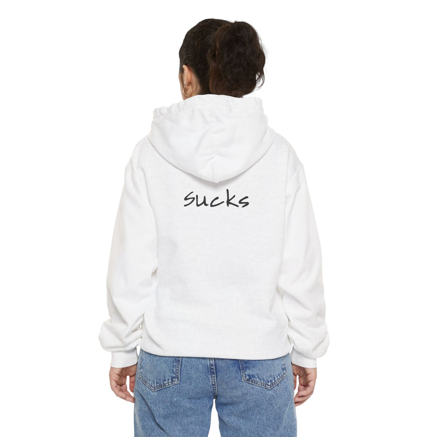 Anxiety Sucks back side Hoodie for Wearable Solidarity