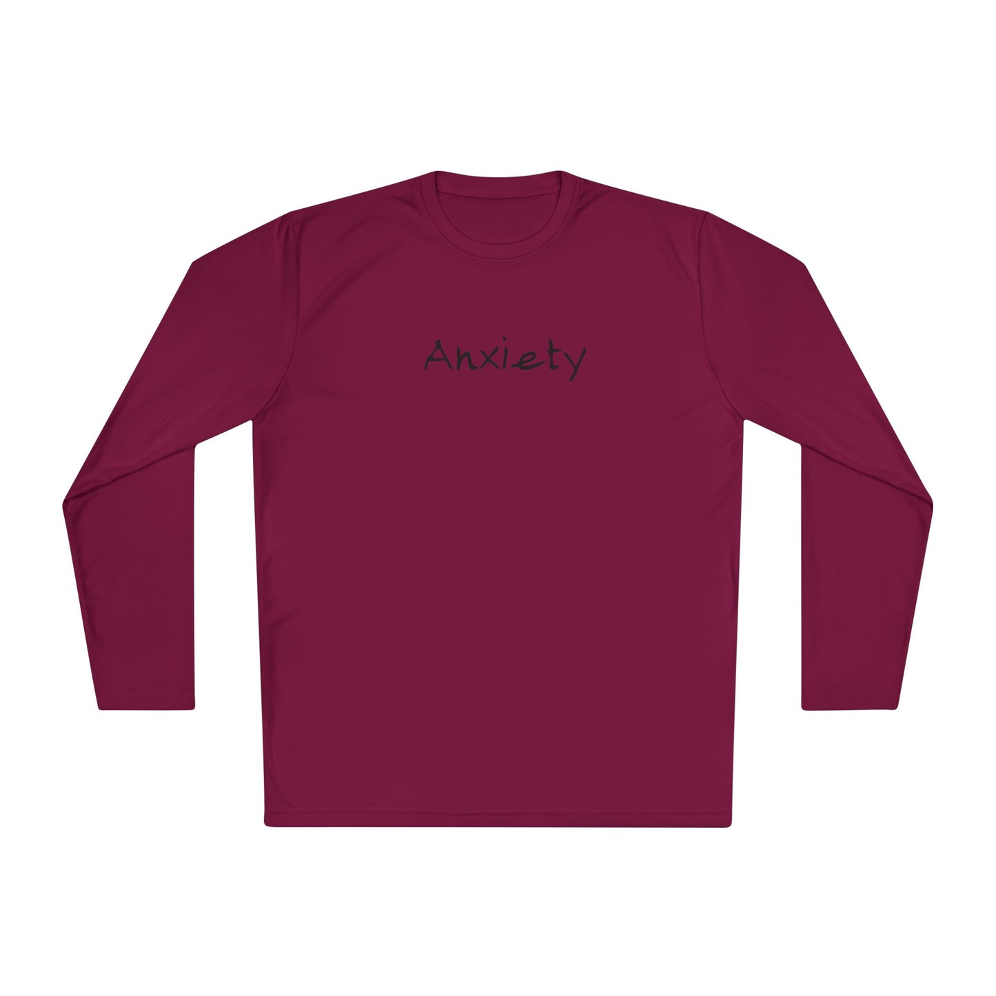 anxiety long sleeve tee tell it to fuck off back side