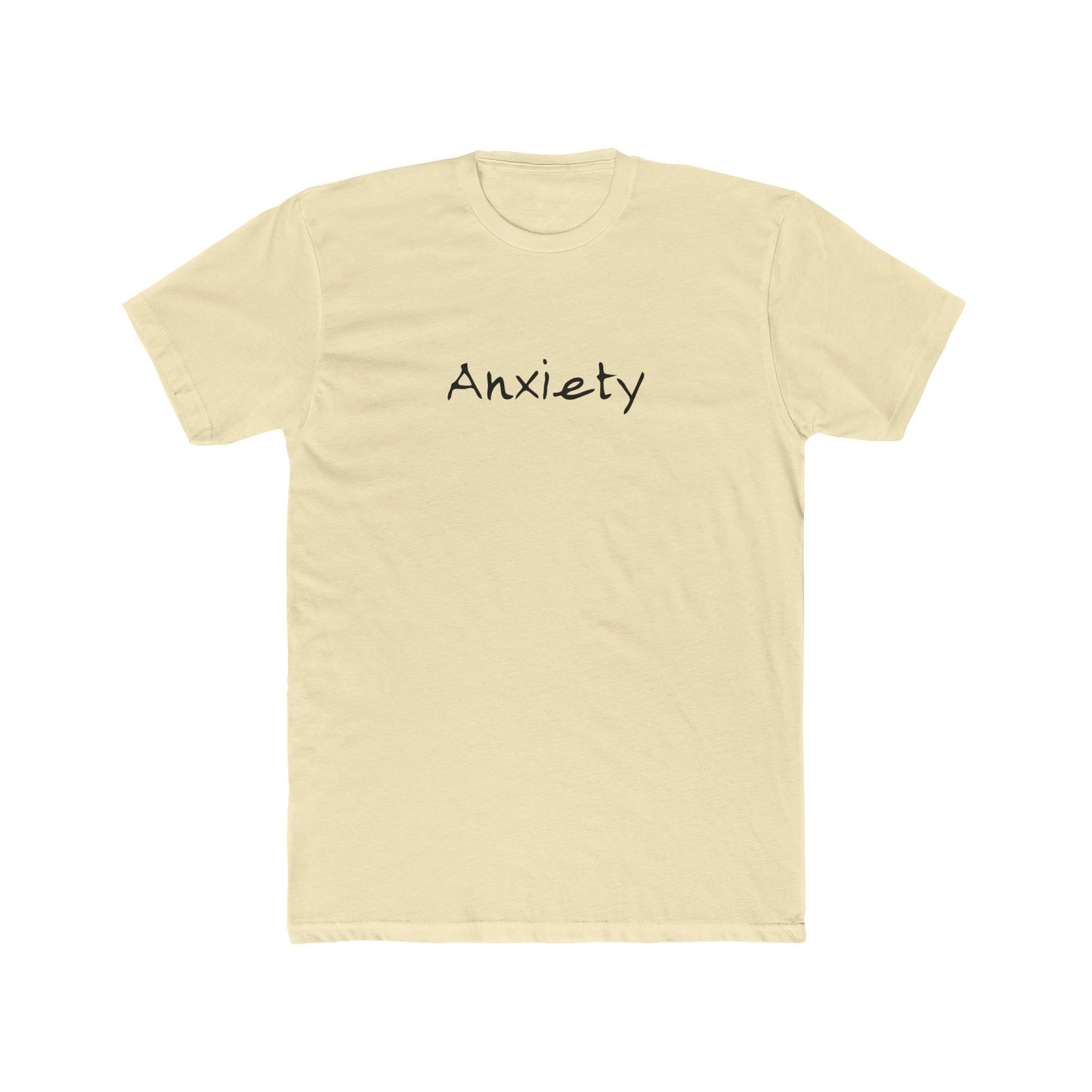 Anxiety Breathe back side Premium Fitted Tee