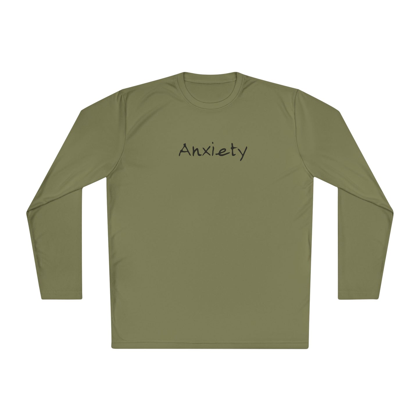 anxiety long sleeve tee tell it to fuck off back side