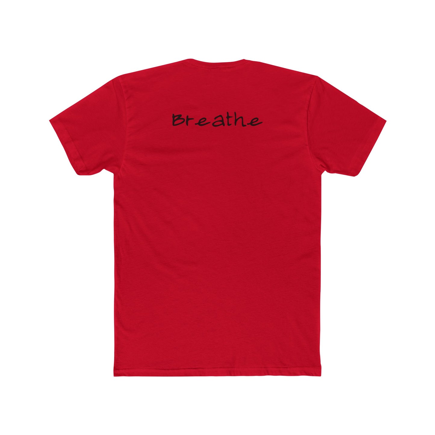 Anxiety Breathe back side Premium Fitted Tee