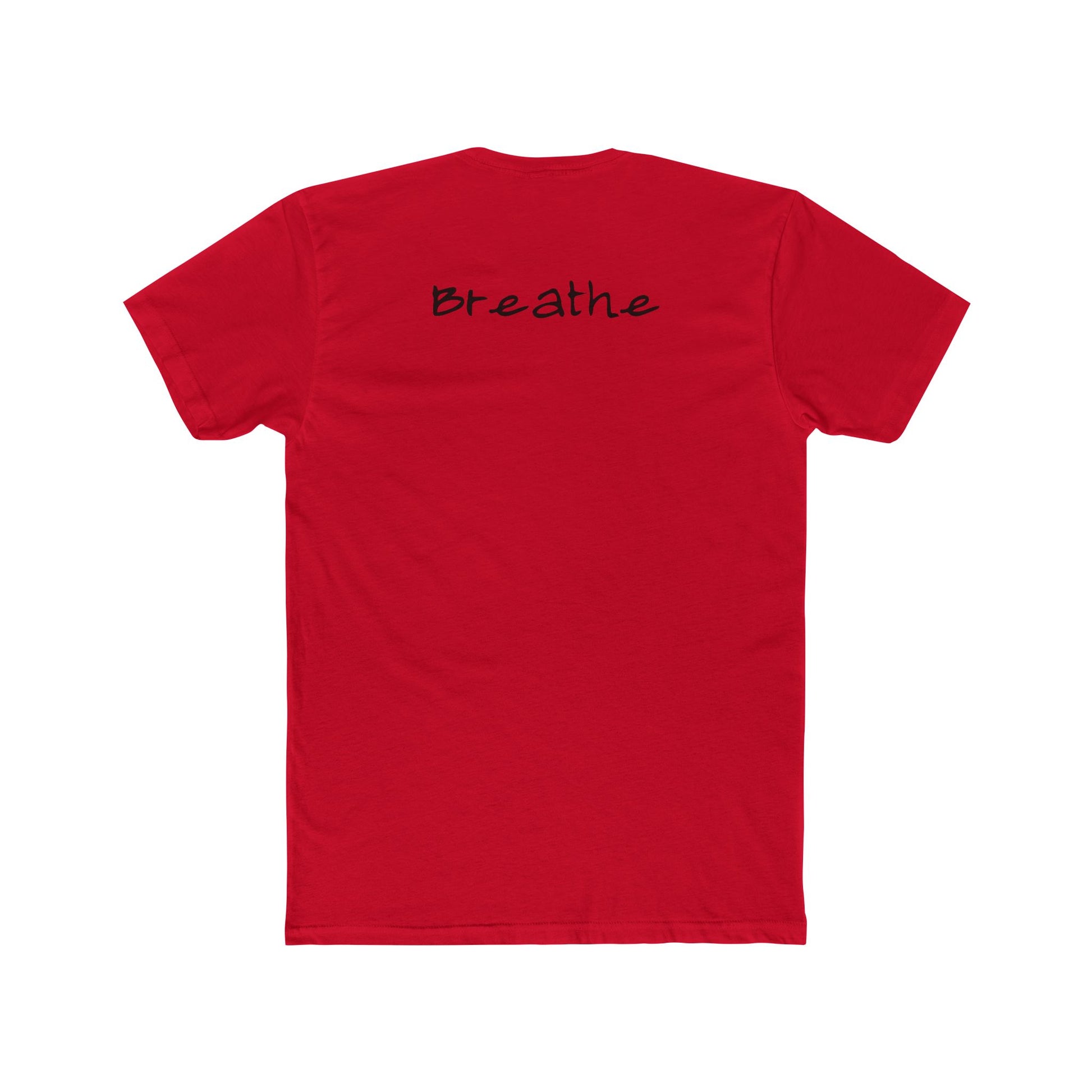 Anxiety Breathe back side Premium Fitted Tee