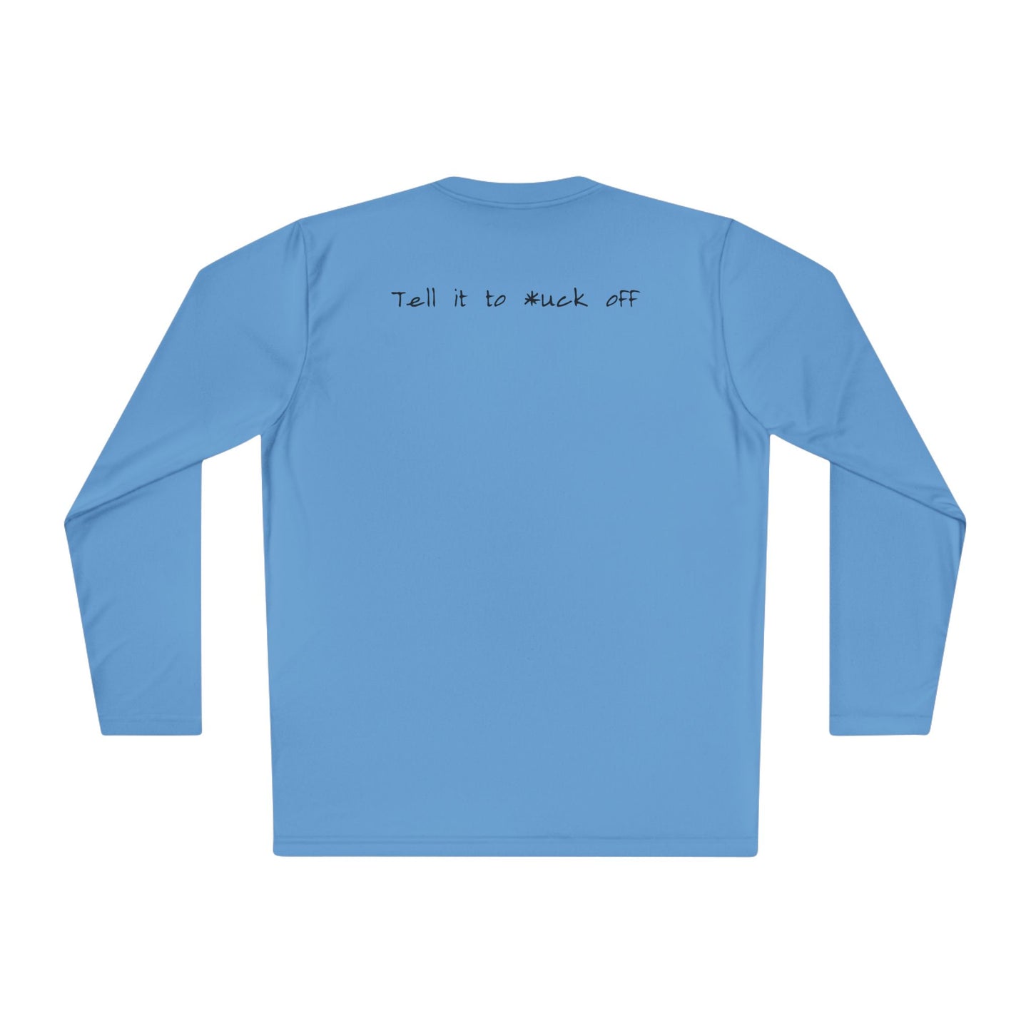 anxiety long sleeve tee tell it to fuck off back side