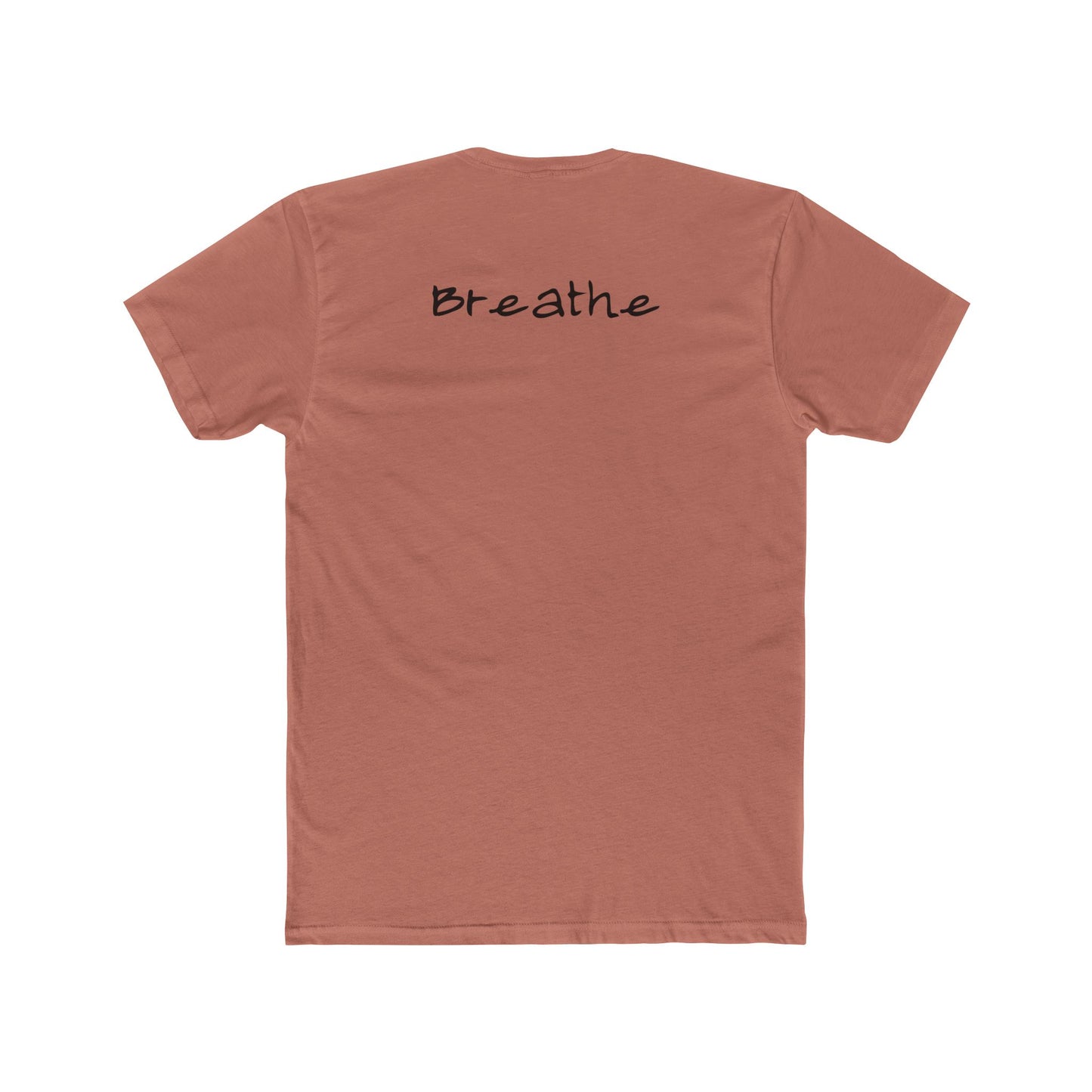 Anxiety Breathe back side Premium Fitted Tee
