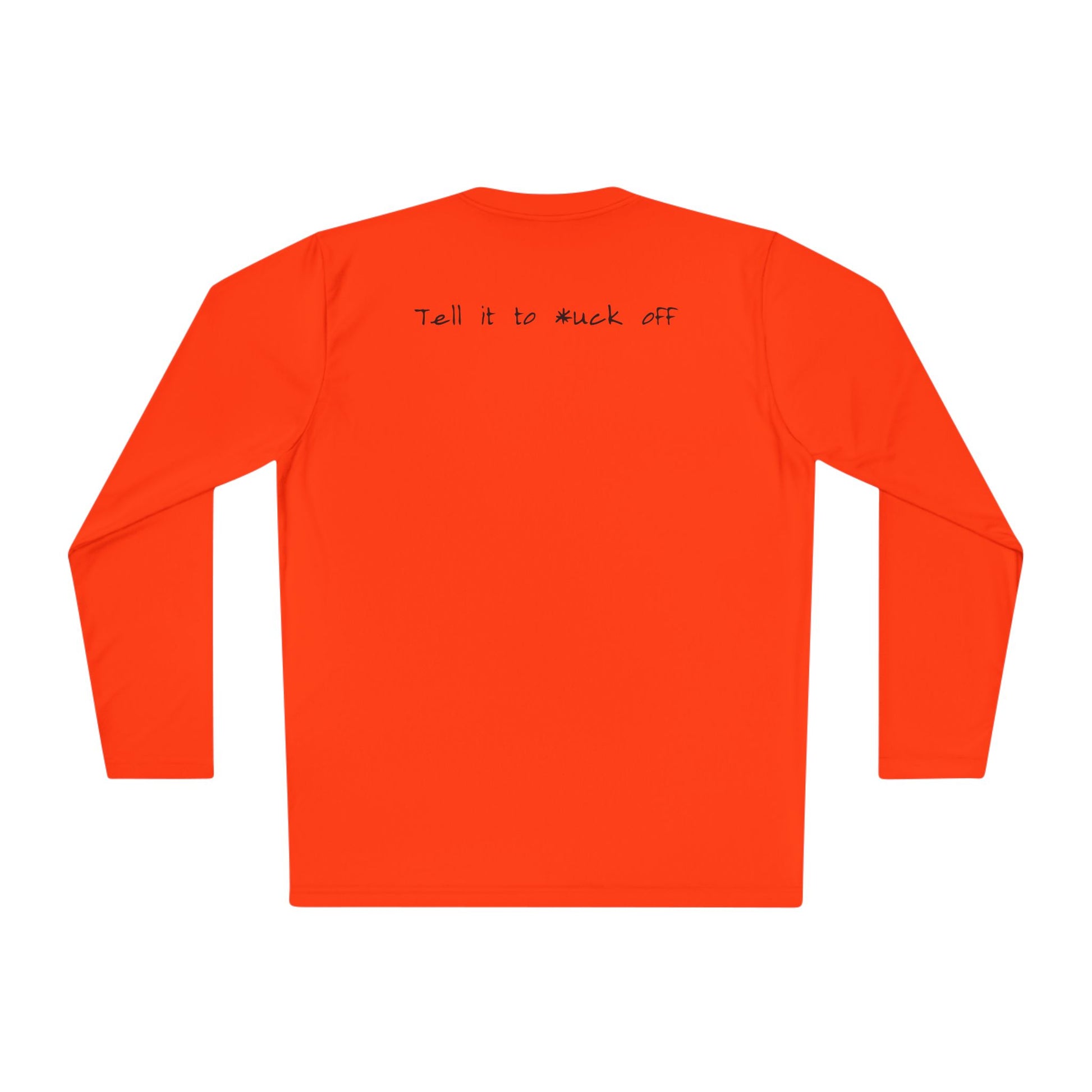 anxiety long sleeve tee tell it to fuck off back side