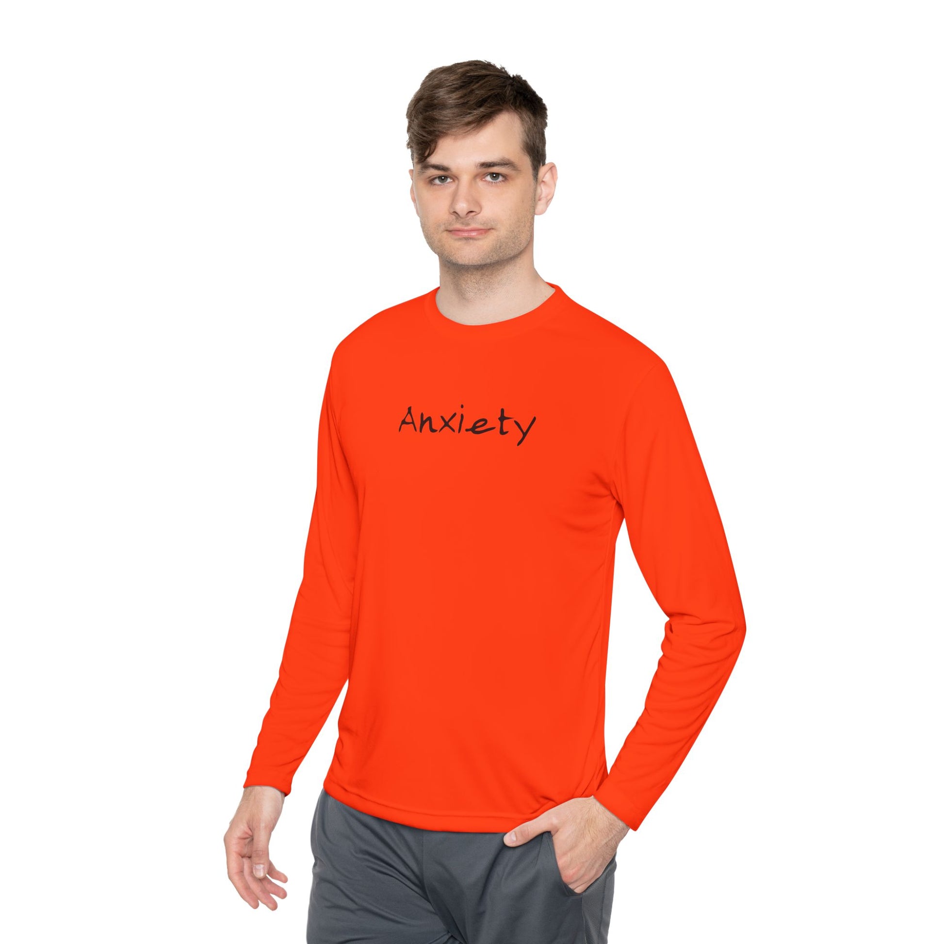 anxiety long sleeve tee tell it to fuck off back side