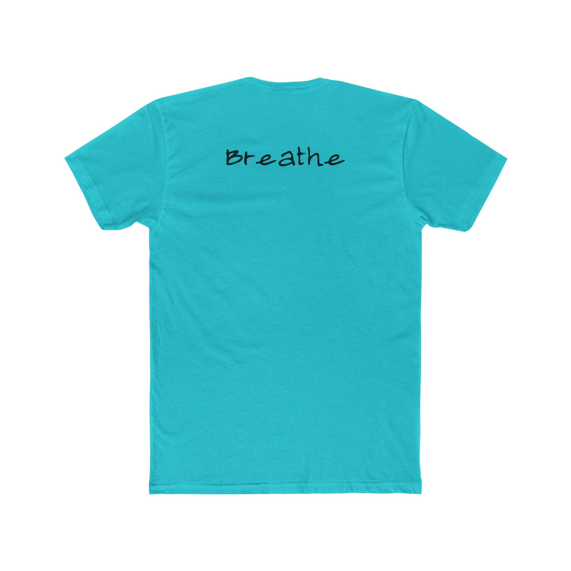 Anxiety Breathe back side Premium Fitted Tee