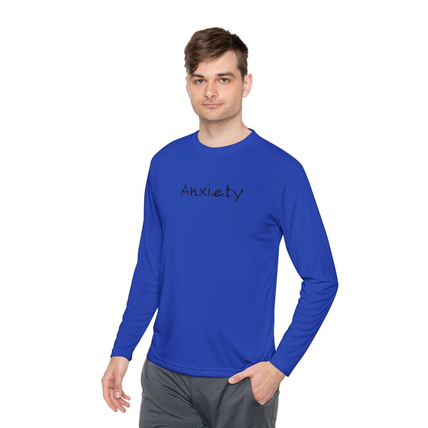anxiety long sleeve tee tell it to fuck off back side
