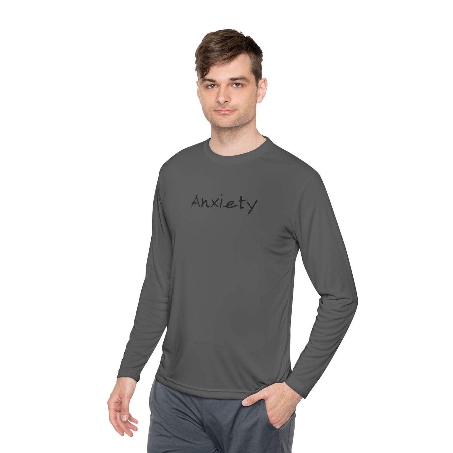 anxiety long sleeve tee tell it to fuck off back side