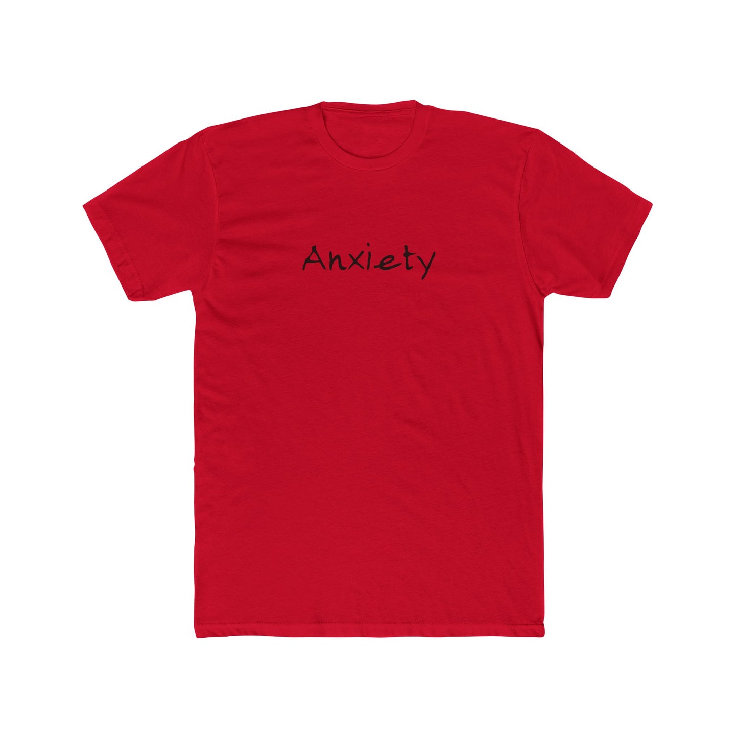 Anxiety Breathe back side Premium Fitted Tee