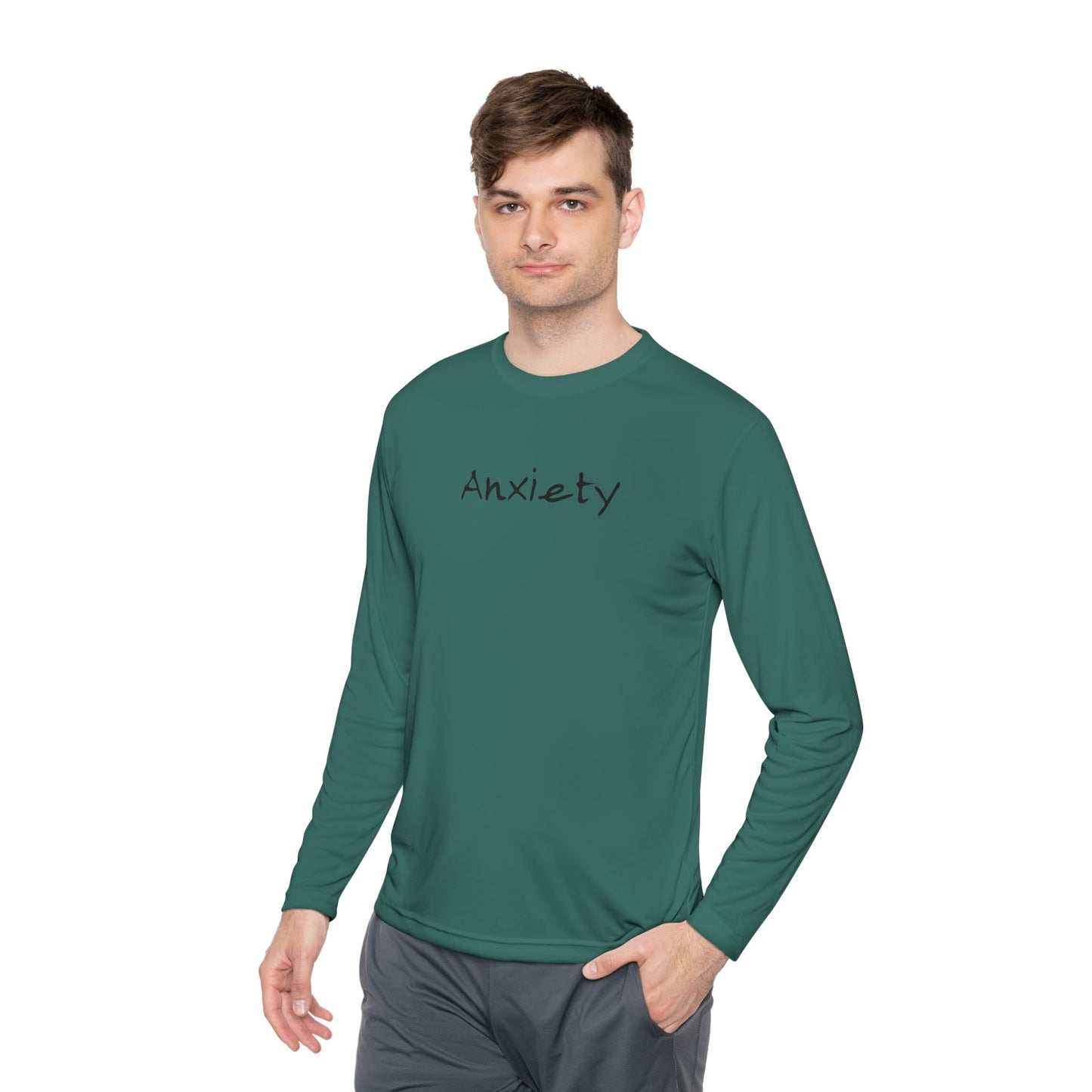 anxiety long sleeve tee tell it to fuck off back side