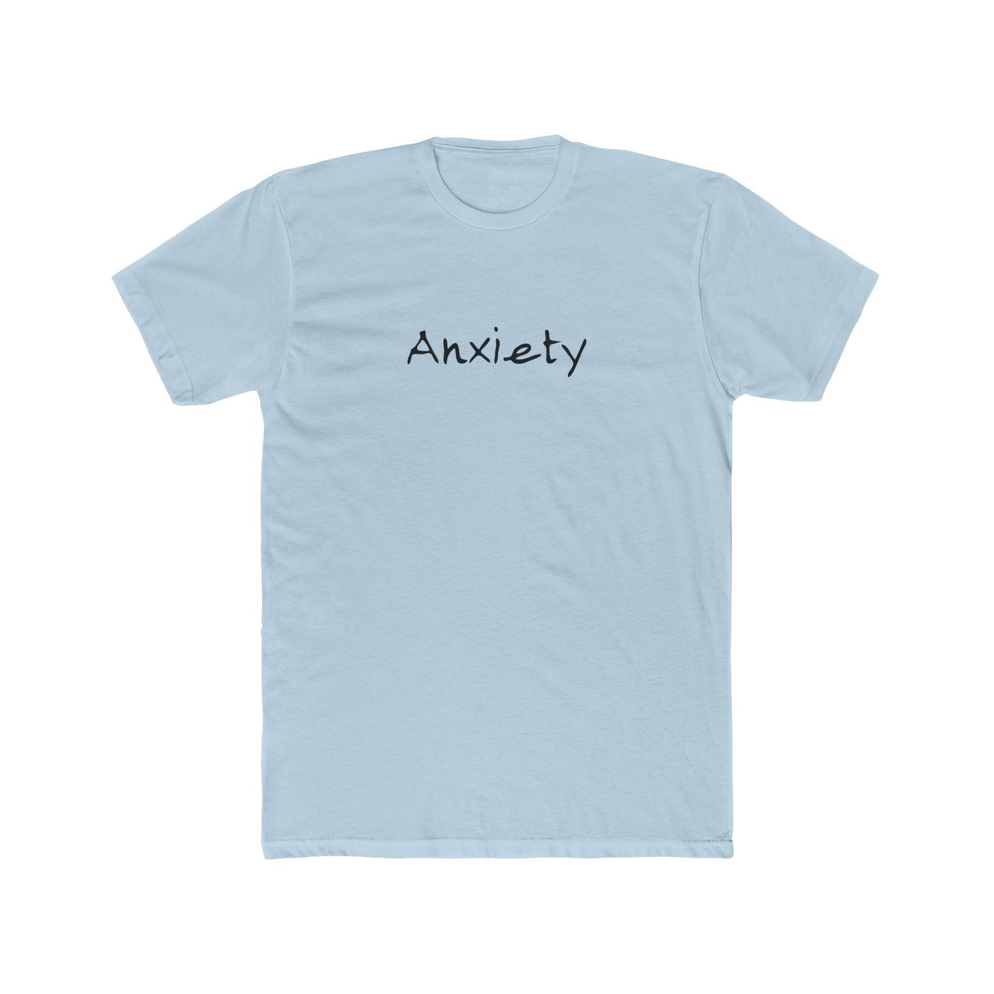 Anxiety Breathe back side Premium Fitted Tee