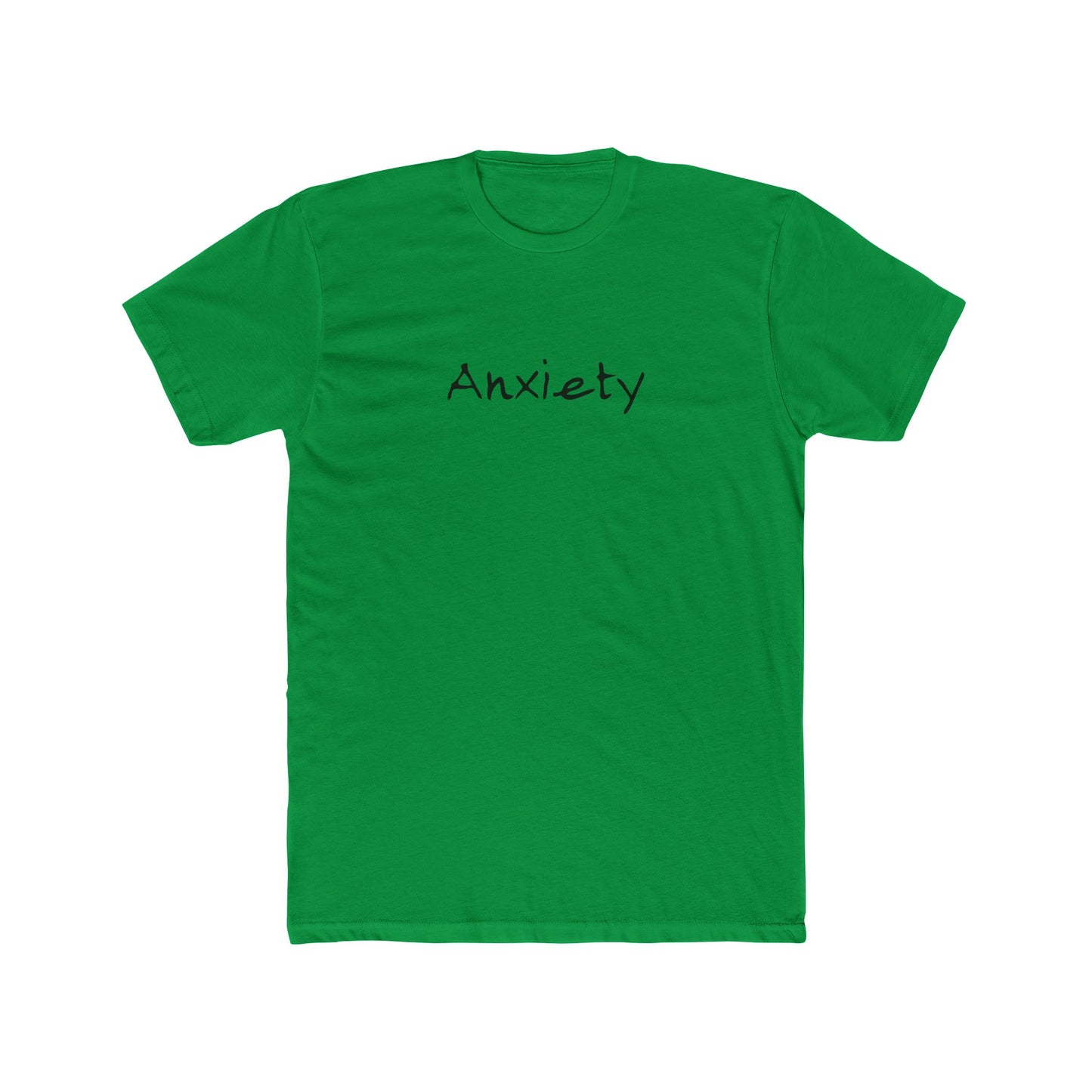 Anxiety Breathe back side Premium Fitted Tee