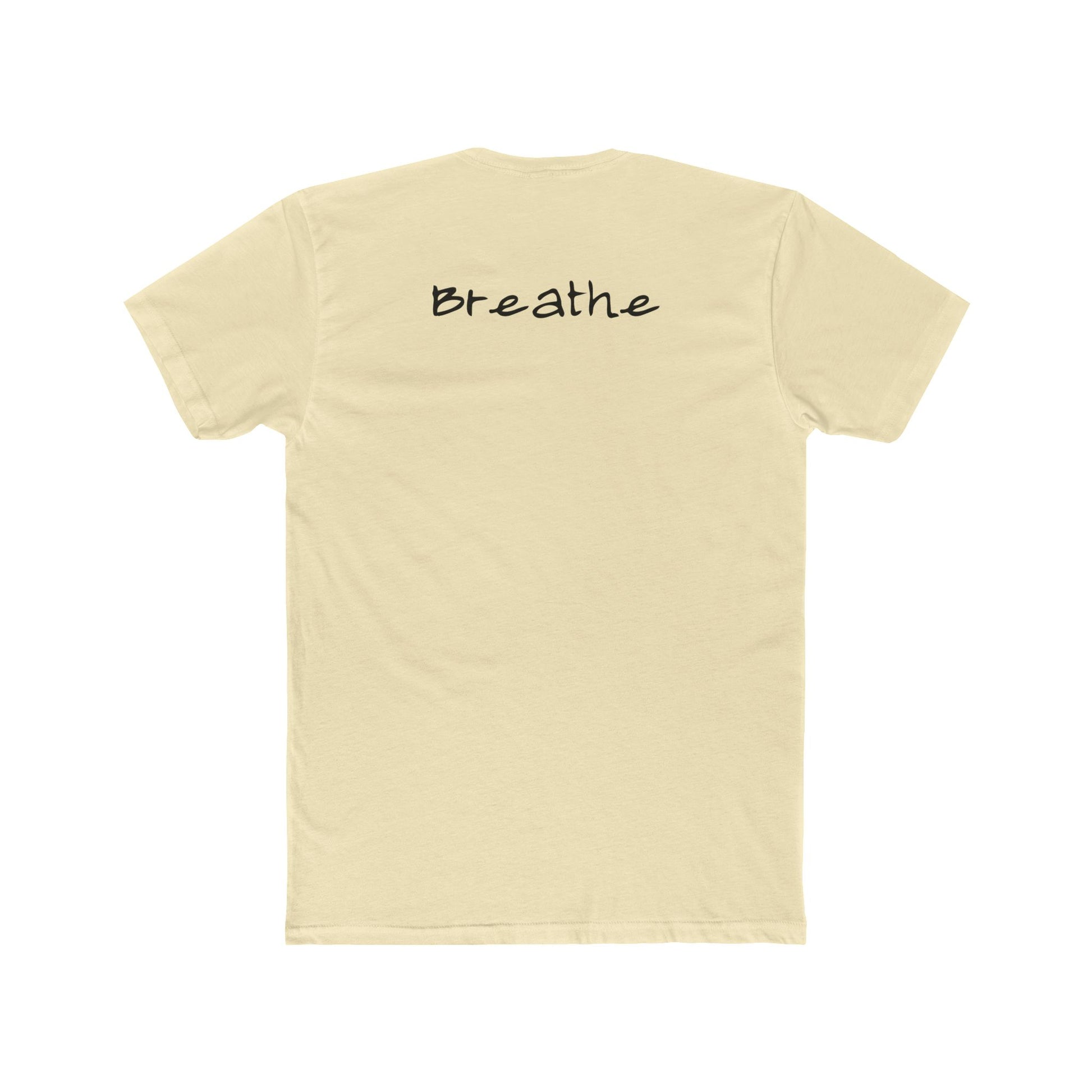 Anxiety Breathe back side Premium Fitted Tee